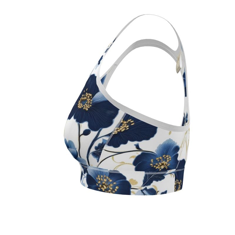 Sports Bra Gilded Indigo Garden Women's Sports Bra