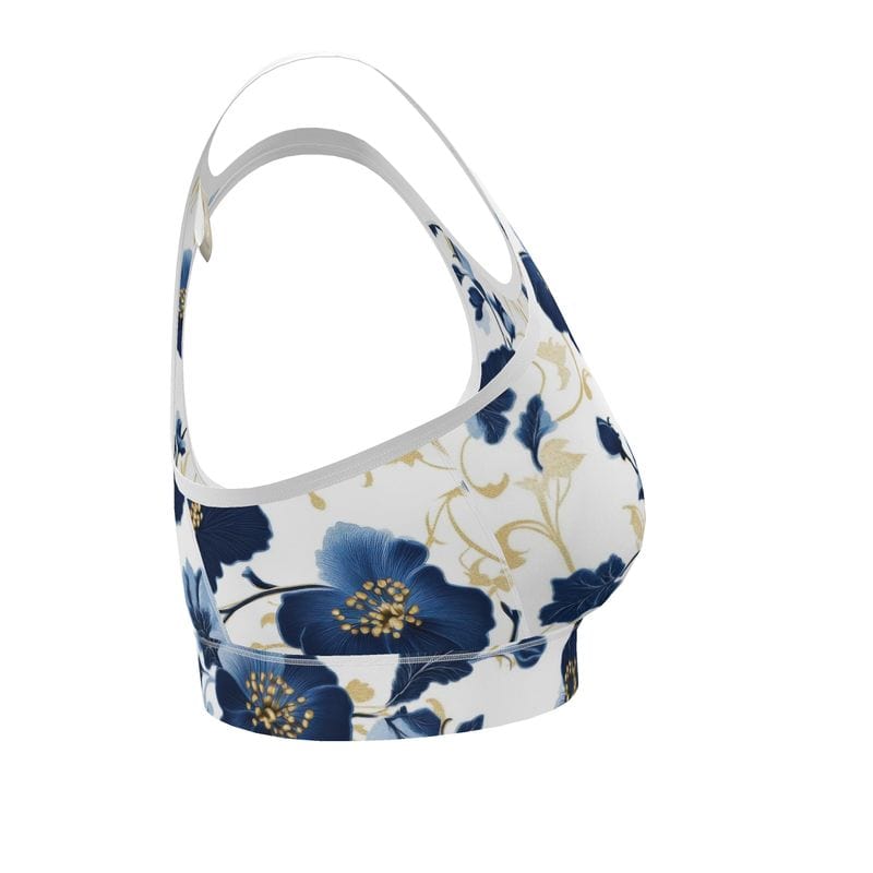 Sports Bra Gilded Indigo Garden Women's Sports Bra
