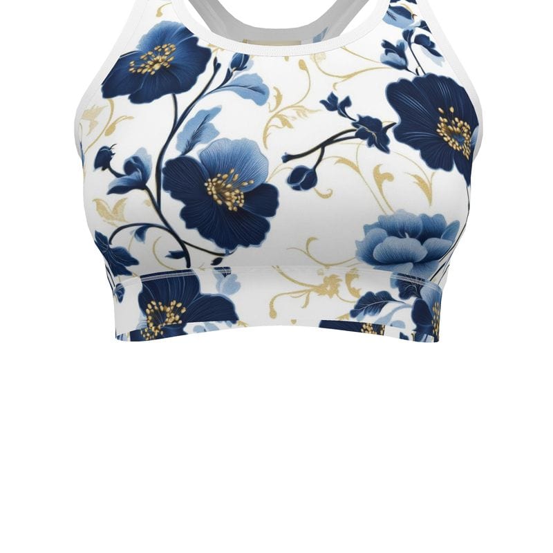 Sports Bra Gilded Indigo Garden Women's Sports Bra