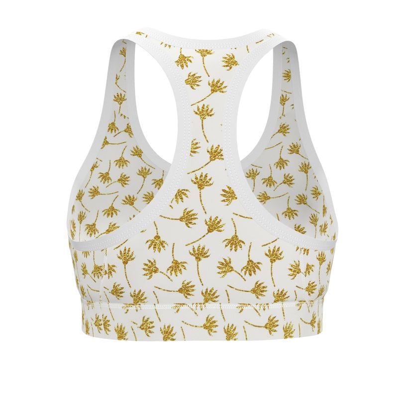 Sports Bra Golden Blooms Sports Bra