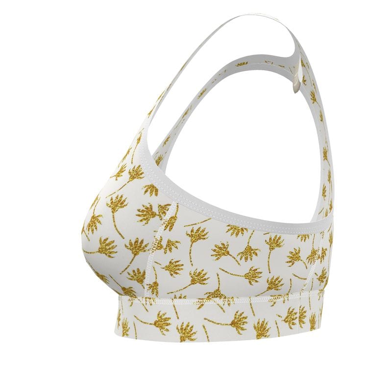 Sports Bra Golden Blooms Sports Bra