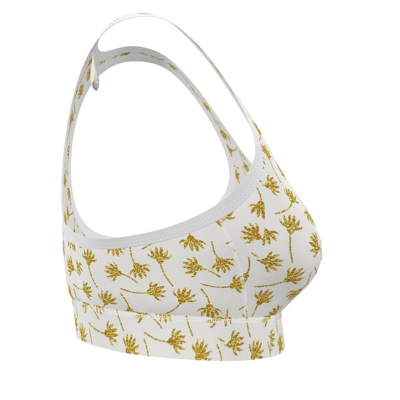 Sports Bra Golden Blooms Sports Bra
