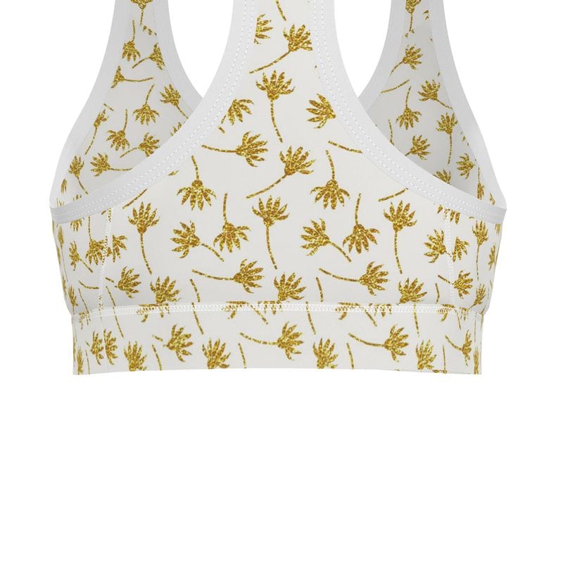 Sports Bra Golden Blooms Sports Bra
