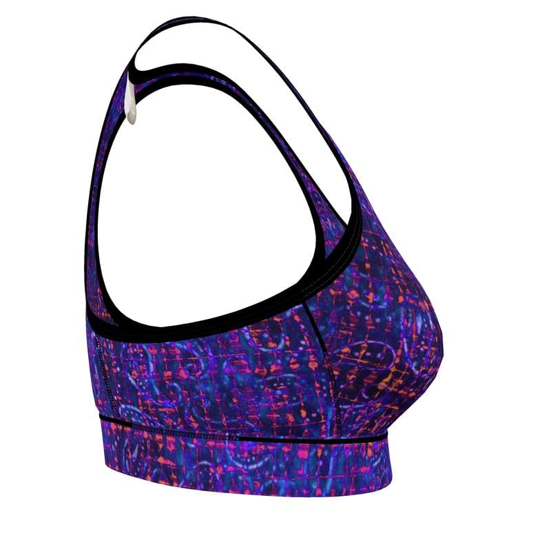 Sports Bra Neon Abyss Sports Bra