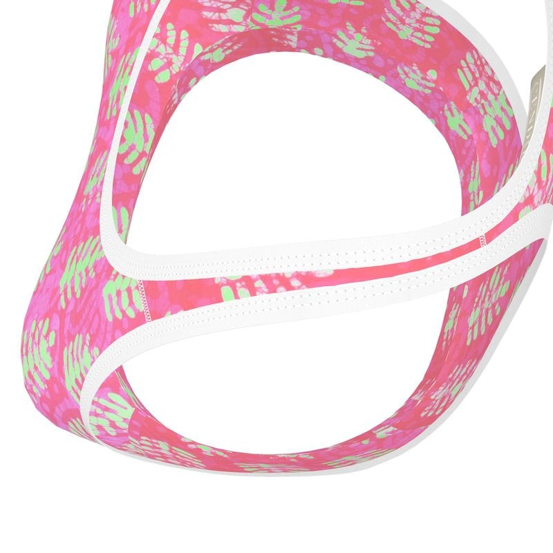 Sports Bra Pink Tropic Ferns Sports Bra