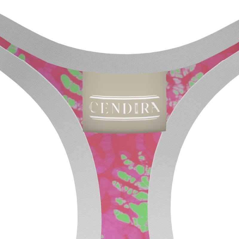 Sports Bra Pink Tropic Ferns Sports Bra