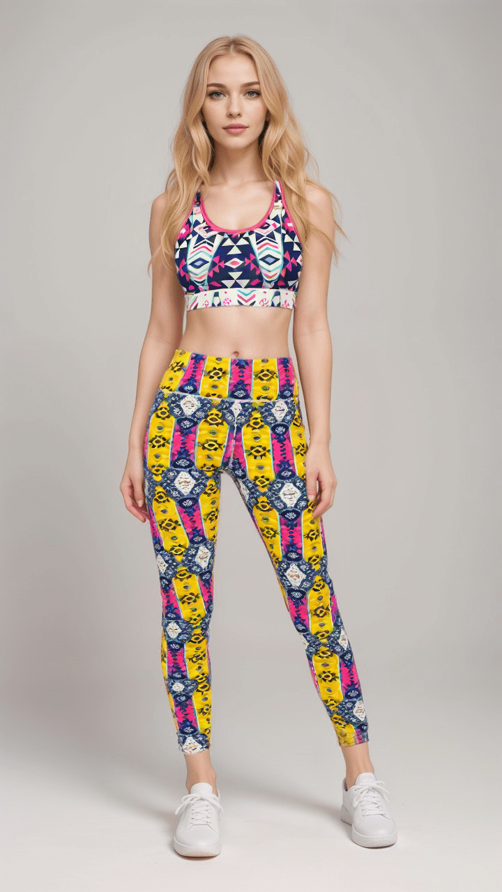 Sports Leggings Aztec Radiance Womens Sports Leggings