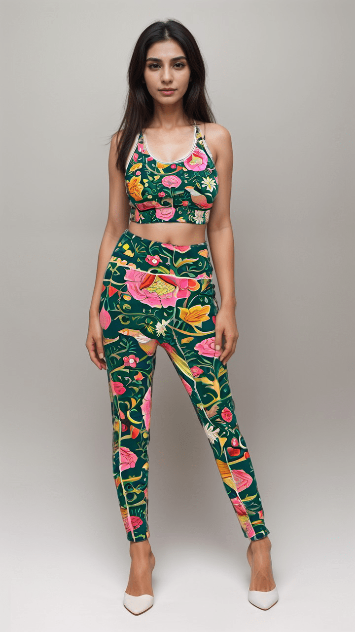 Sports Leggings Eastern Garden Women's High-Waisted Sports Leggings