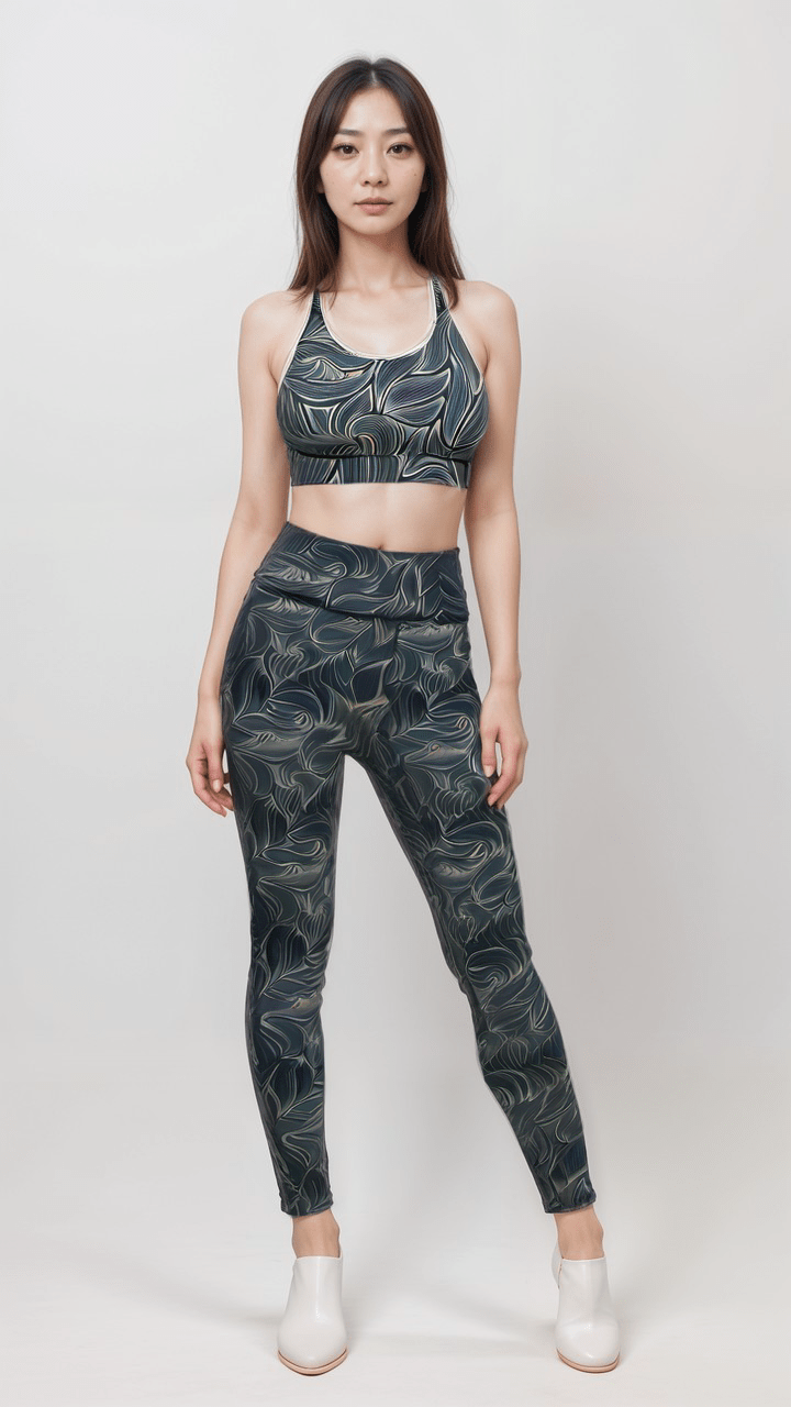 Sports Leggings Luxe Noire Womens High-Waisted Sports Leggings