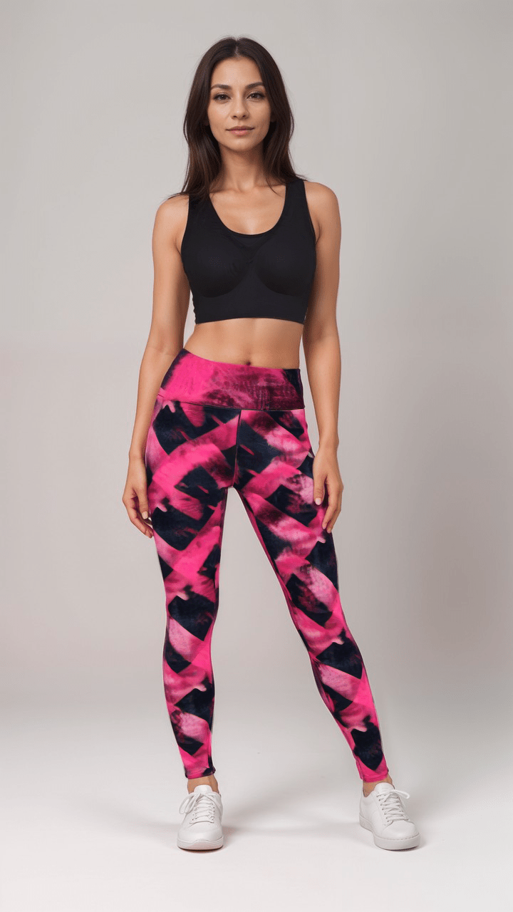 Sports Leggings Magenta Matrix Womens Sports Leggings