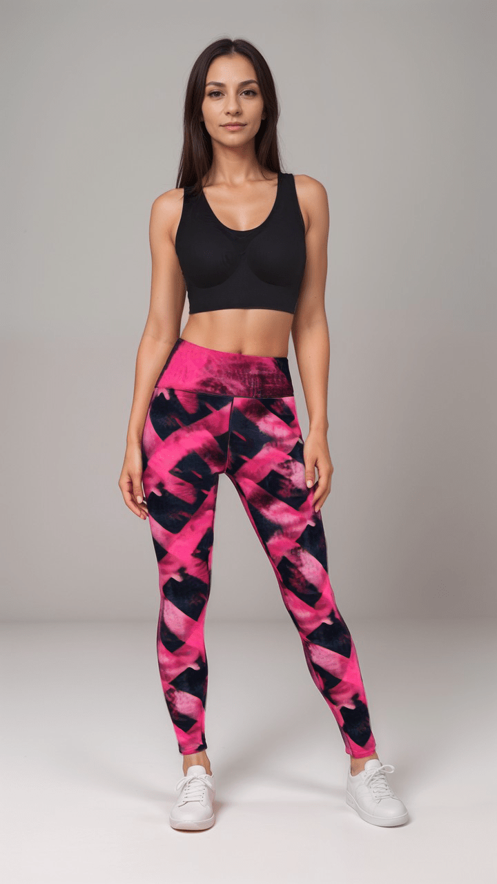 Sports Leggings Magenta Matrix Womens Sports Leggings