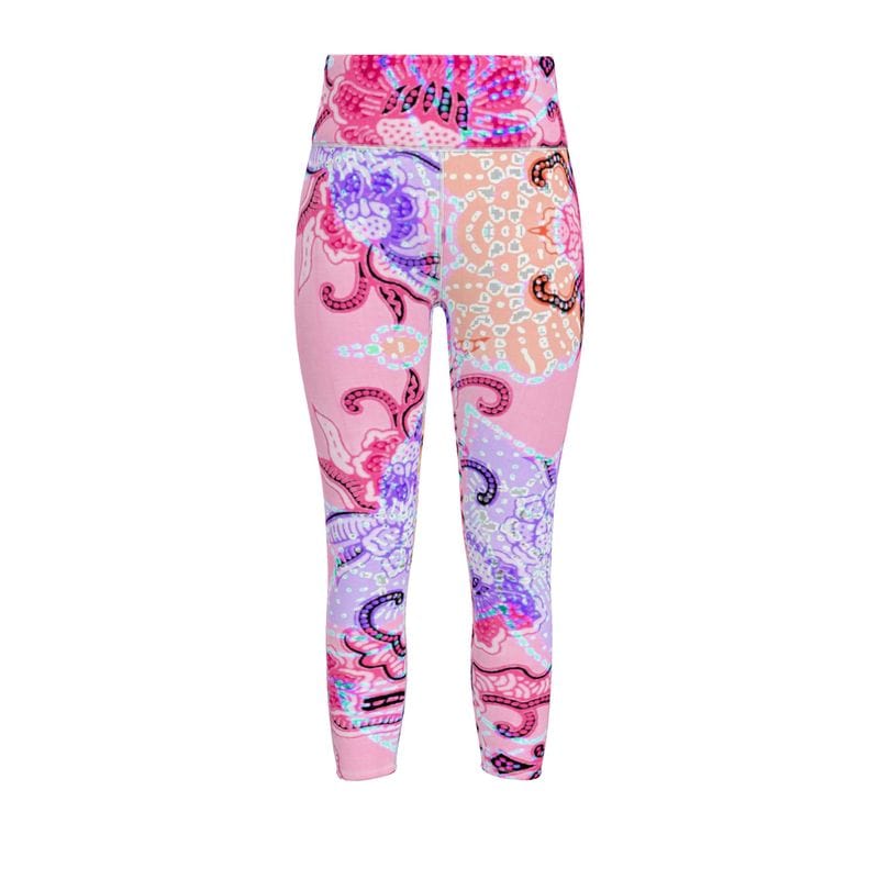 Sports Leggings Pastel Paradise Womens High Waisted Sports Leggings