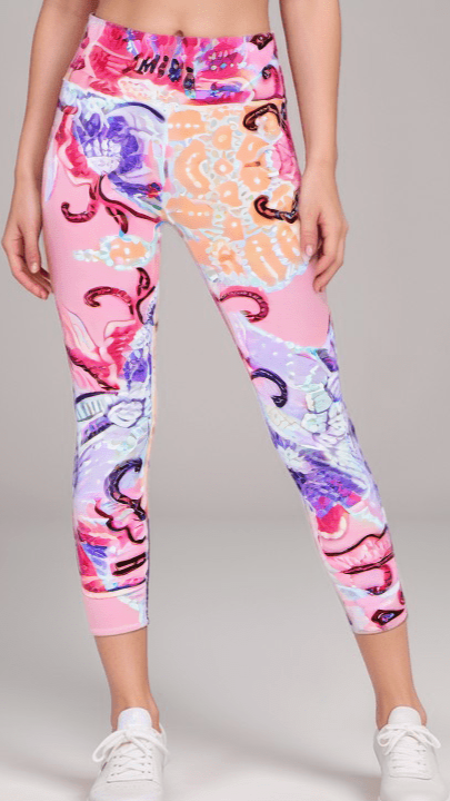Sports Leggings Pastel Paradise Womens High Waisted Sports Leggings