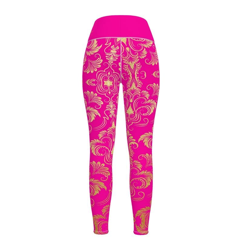 Sports Leggings Pink Majesty Womens High Waisted Sports Leggings