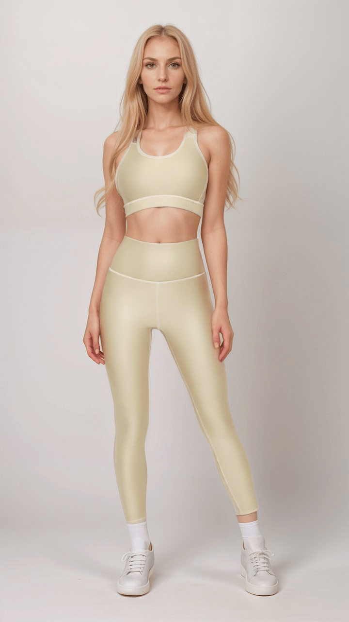 Sports Leggings Soft Gold Radiance Womens High Waisted Sports leggings