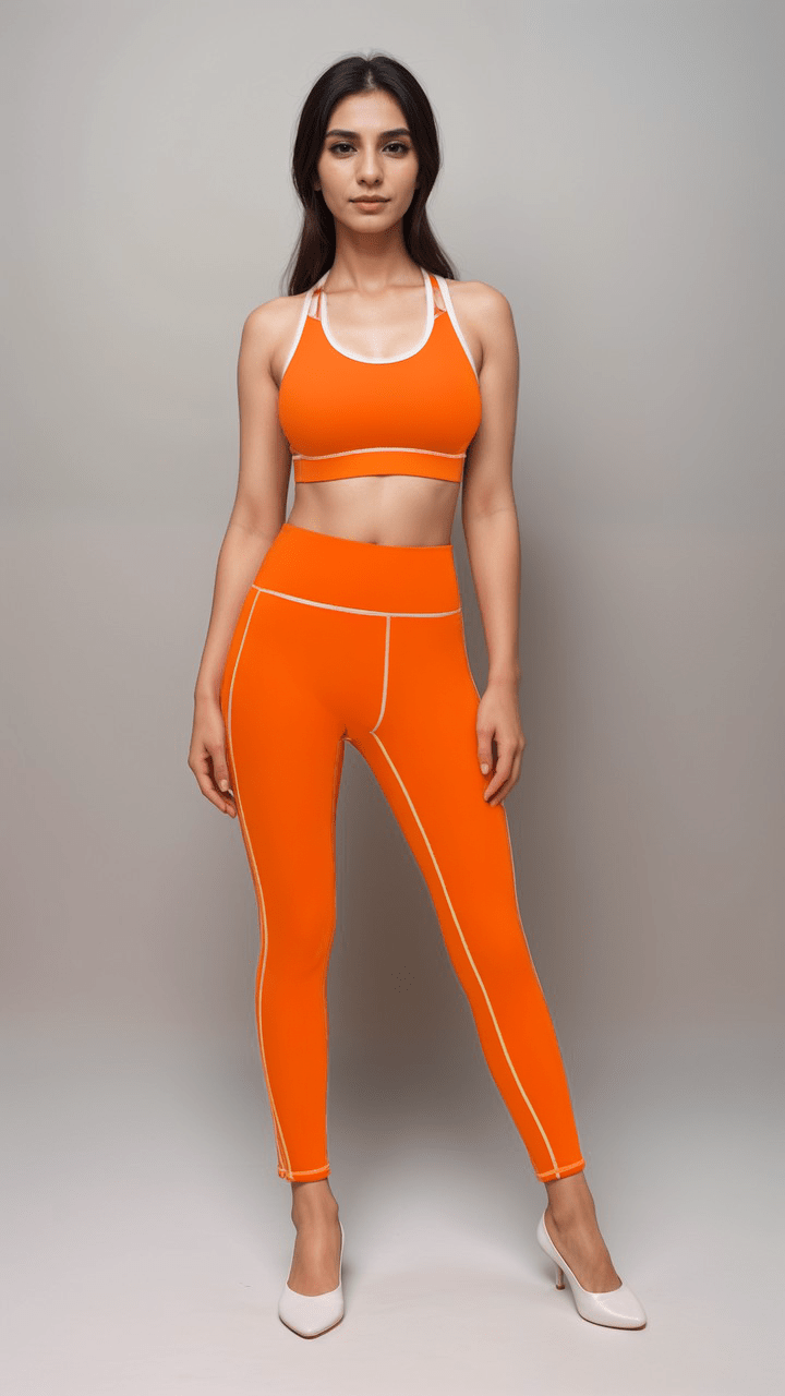 Sports Leggings Vibrant Tangerine Women's Sports Leggings