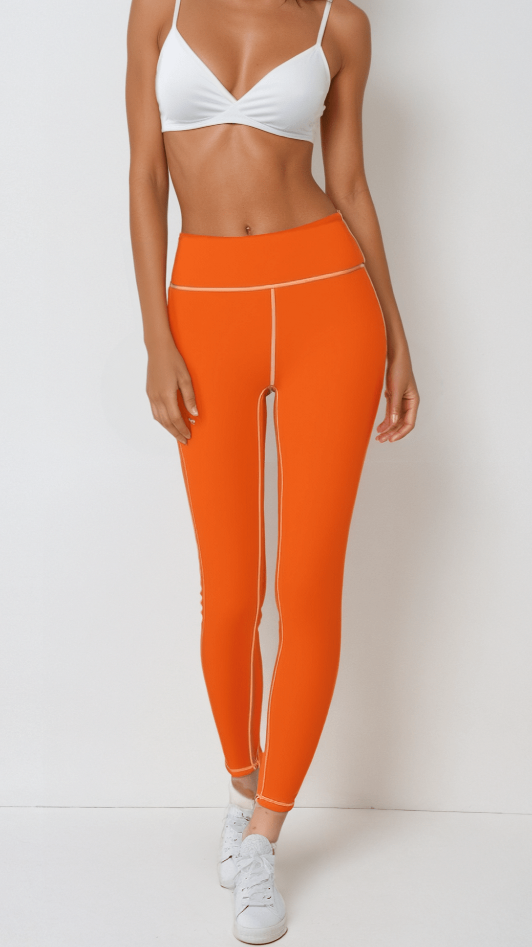 Sports Leggings Vibrant Tangerine Women's Sports Leggings