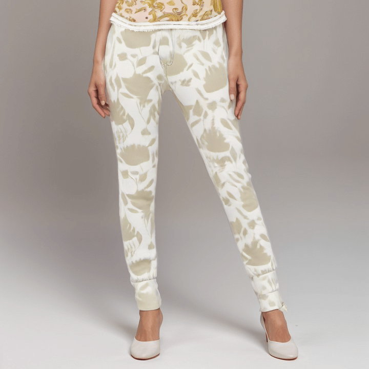 Womens Jogging Bottoms Ivory Bloom Womens Joggers