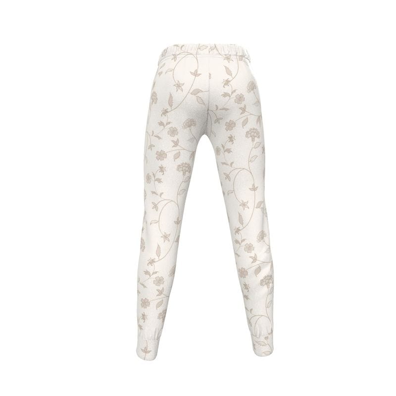 Womens Jogging Bottoms Ivory Blossom Vine Womens Joggers