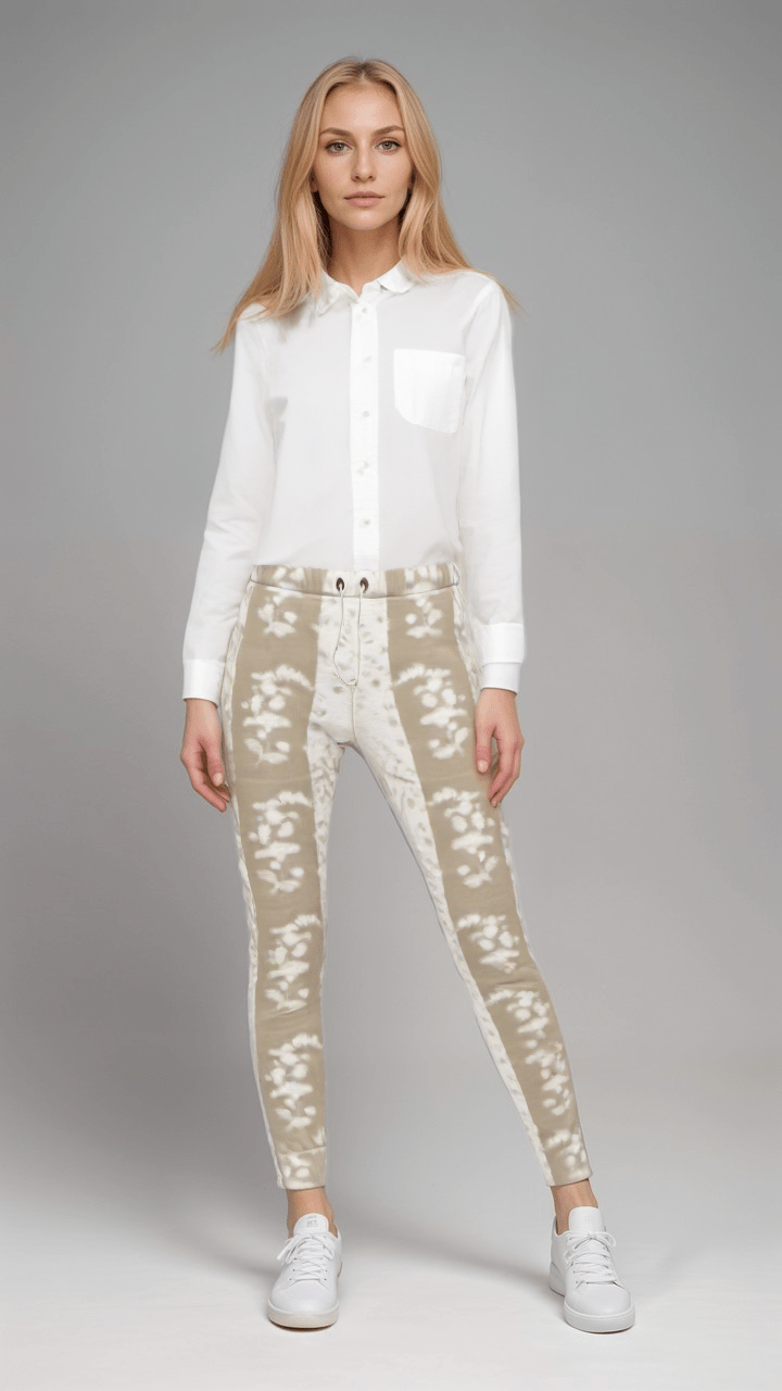 Womens Jogging Bottoms Vintage Bloom Stripes Womens Joggers