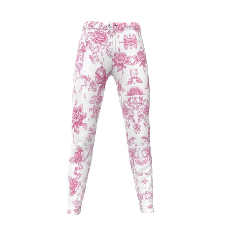 Womens Jogging Bottoms Vintage Rose Toile Womens Joggers