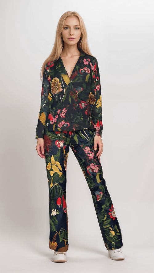 Eclipse Botanical Women’s Satin Trousers