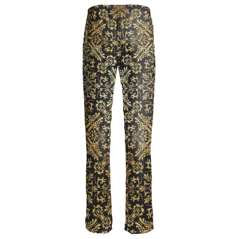 Womens Trousers Golden Boroque Womens Satin Trousers