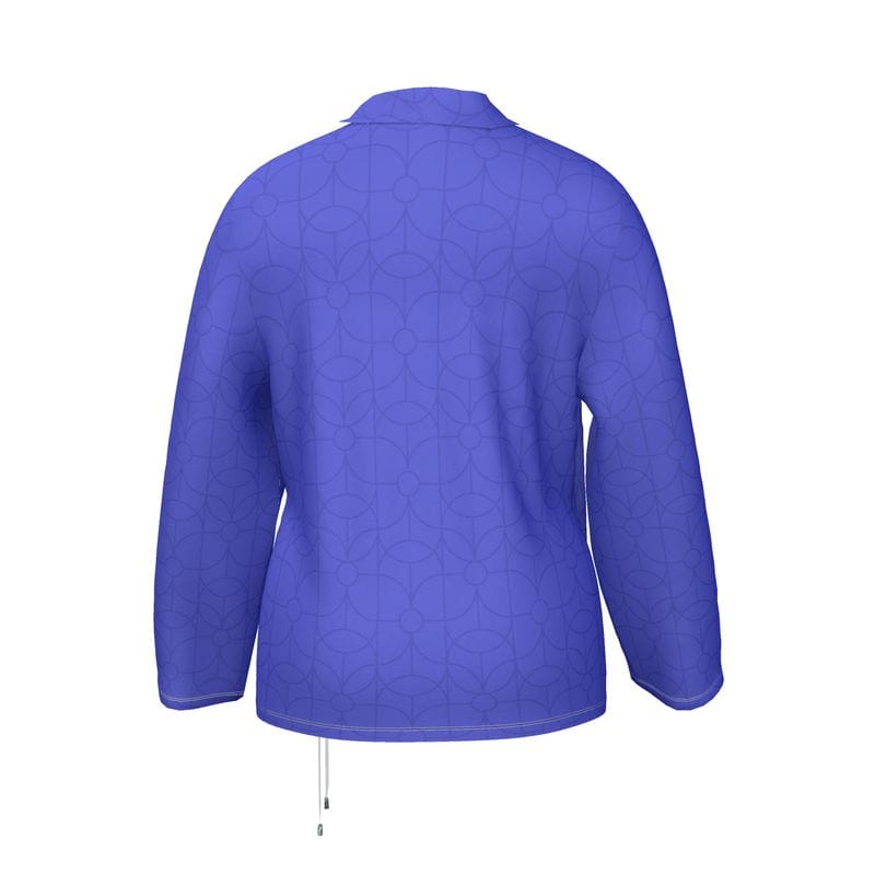 Wrap Blazer Cobalt Blue Womens Satin Wrap Blazer