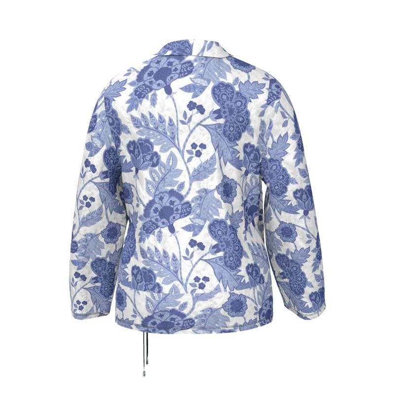 Wrap Blazer Cobalt Garden Women's Wrap Blazer